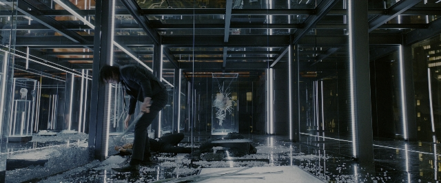 Wide shot frame from John Wick: Chapter 3 - Parabellum — glass, person, footwear