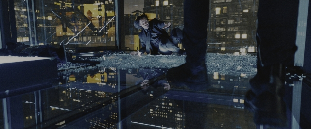 Wide shot frame from John Wick: Chapter 3 - Parabellum — hand, night, gun