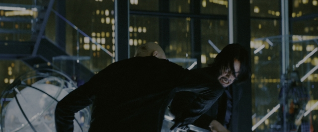 Wide shot frame from John Wick: Chapter 3 - Parabellum — room, suit, tie
