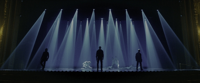 Wide shot frame from John Wick: Chapter 3 - Parabellum — sitting, standing, room