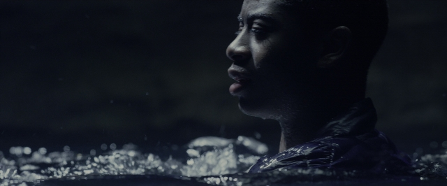 Wide shot frame from Power Rangers — water, face, hair