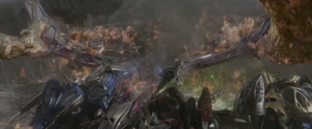 Wide shot frame from Power Rangers — action, show, subject