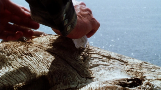 Wide shot frame from Practical Magic — people, wood, close