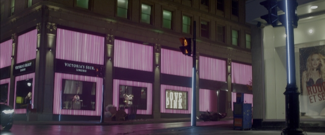 Wide shot frame from John Wick: Chapter Two — street, car, night