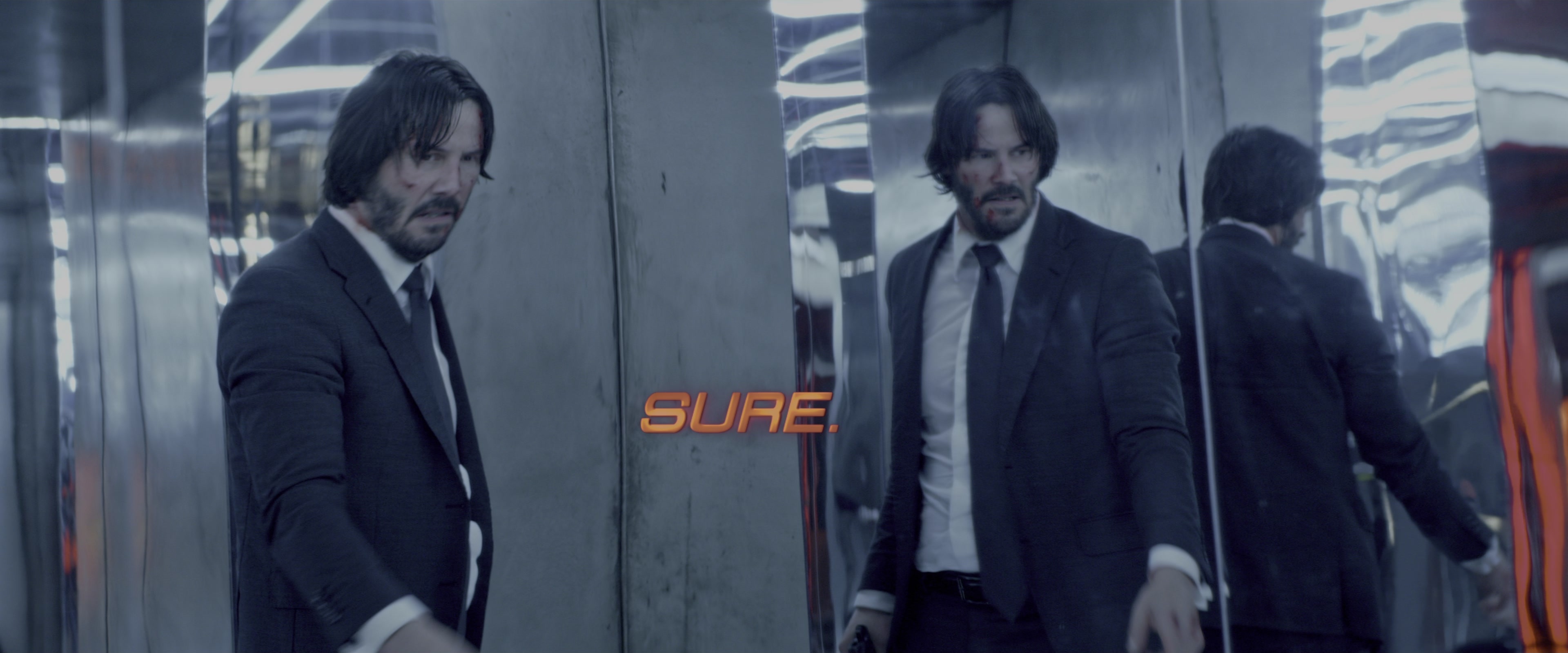 John Wick: Chapter Two (2017), wide, 2.40:1 — film still