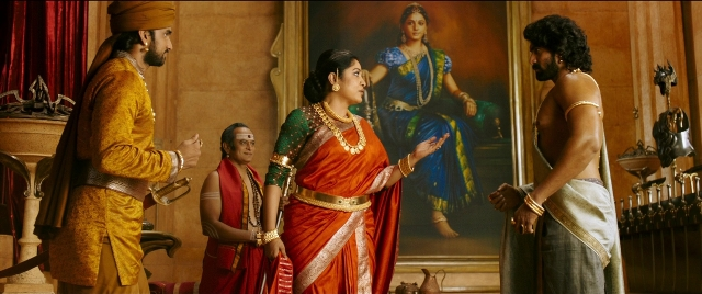 Wide shot frame from Bãhubali 2: The Conclusion — people, action, show