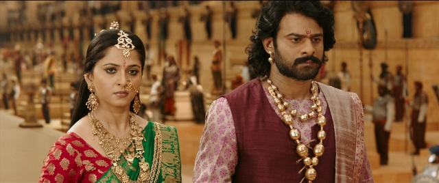 Wide shot frame from Bãhubali 2: The Conclusion — people, action, show