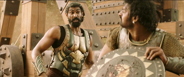 Wide shot frame from Bãhubali 2: The Conclusion — people, action, show
