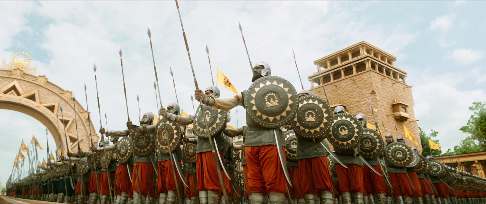 Bãhubali 2: The Conclusion (2017), wide, 2.38:1 — film still