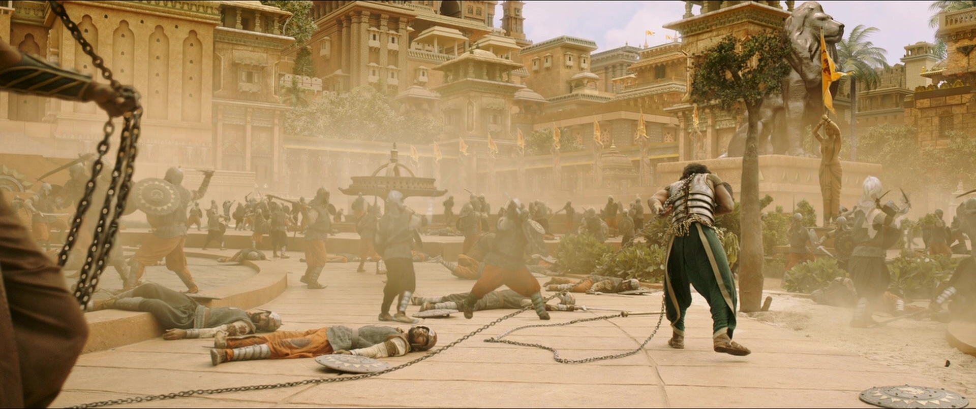 Bãhubali 2: The Conclusion (2017), wide, 2.38:1 — film still