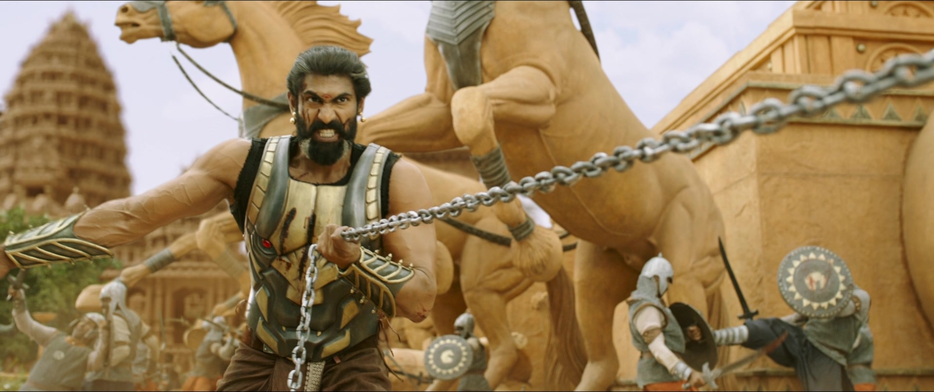 Bãhubali 2: The Conclusion (2017), wide, 2.38:1 — film still