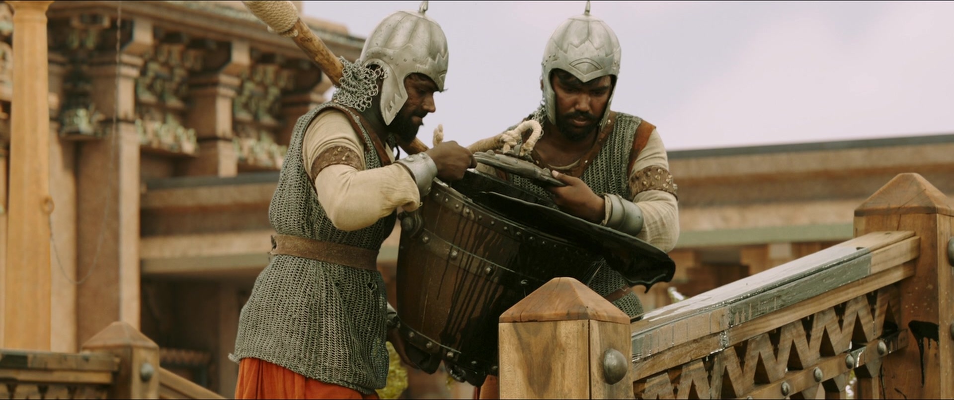 Bãhubali 2: The Conclusion (2017), wide, 2.38:1 — film still
