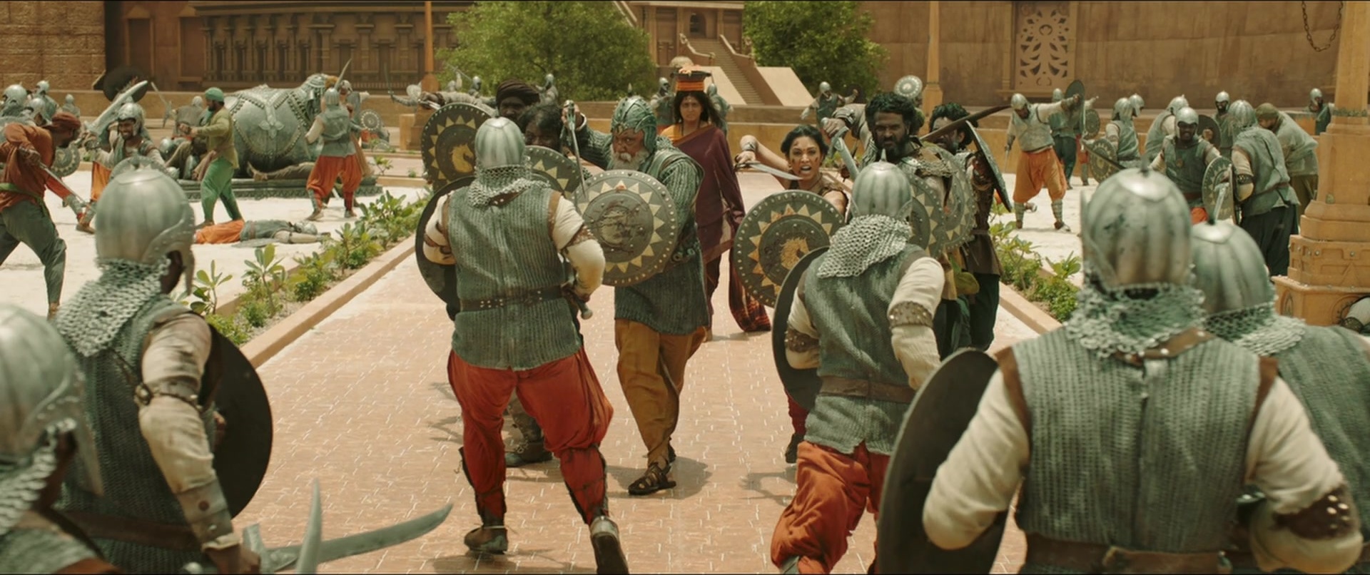 Bãhubali 2: The Conclusion (2017), wide, 2.38:1 — film still