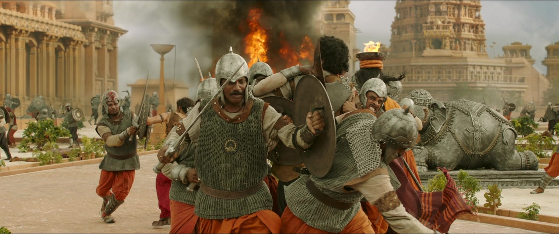 Bãhubali 2: The Conclusion (2017), wide, 2.38:1 — film still