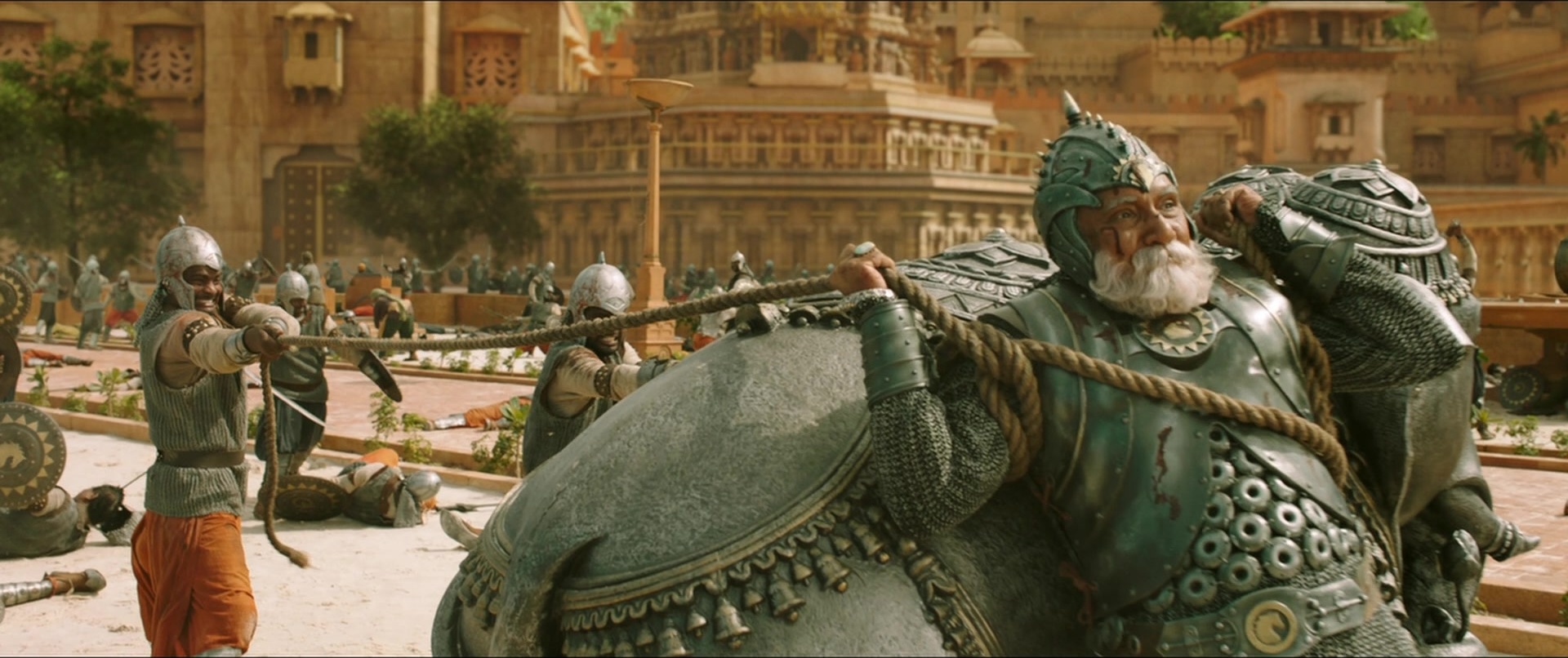 Bãhubali 2: The Conclusion (2017), wide, 2.38:1 — film still