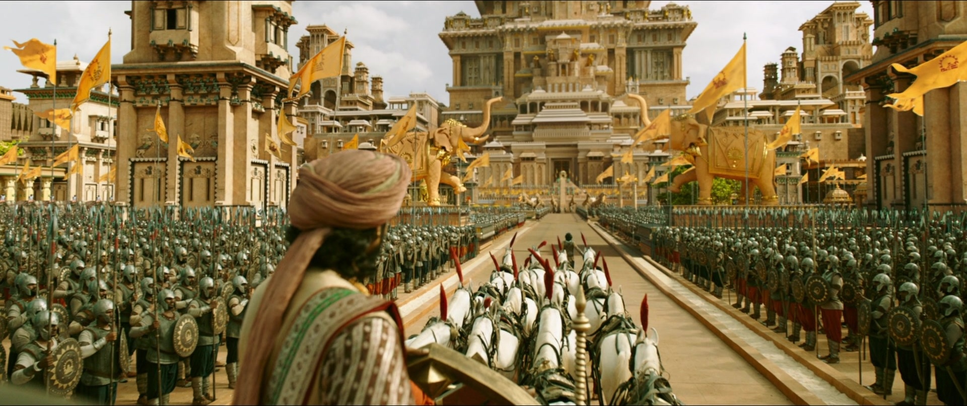 Bãhubali 2: The Conclusion (2017), wide, 2.38:1 — film still