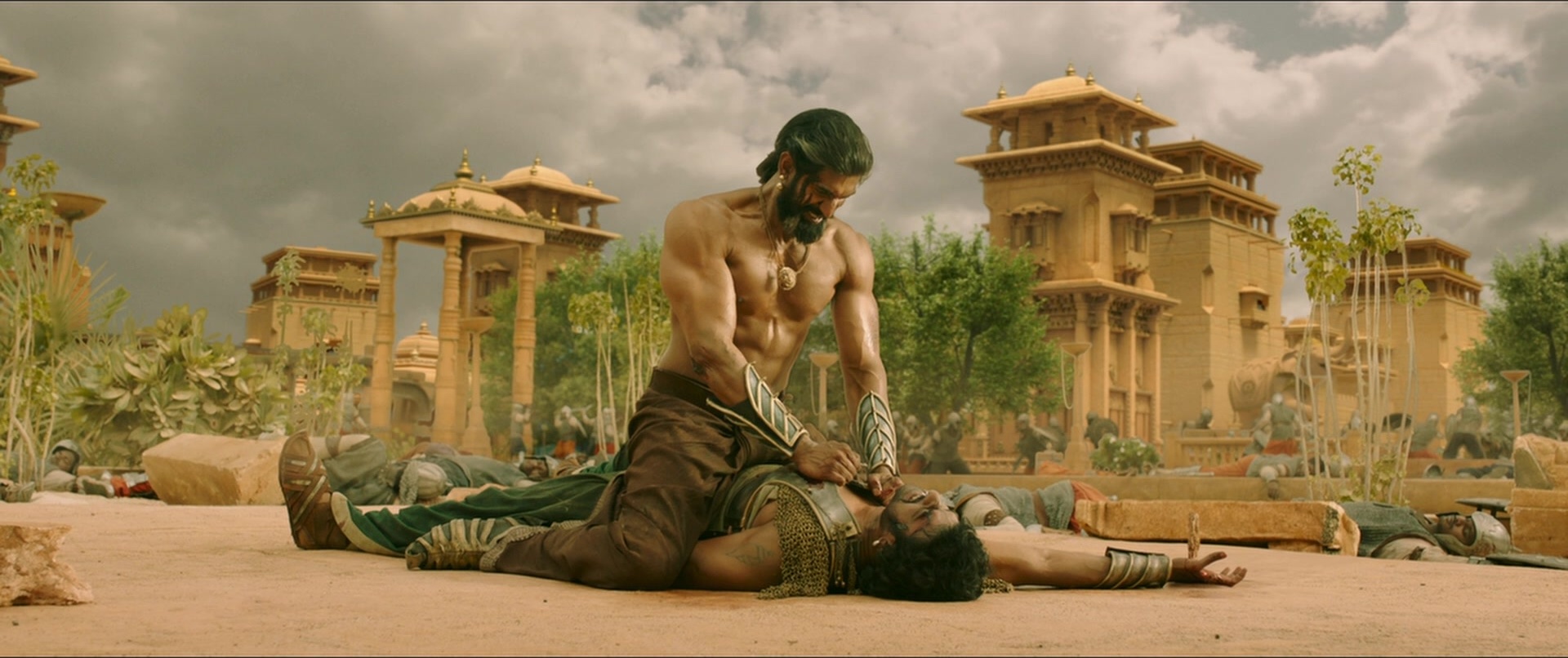 Bãhubali 2: The Conclusion (2017), wide, 2.38:1 — film still