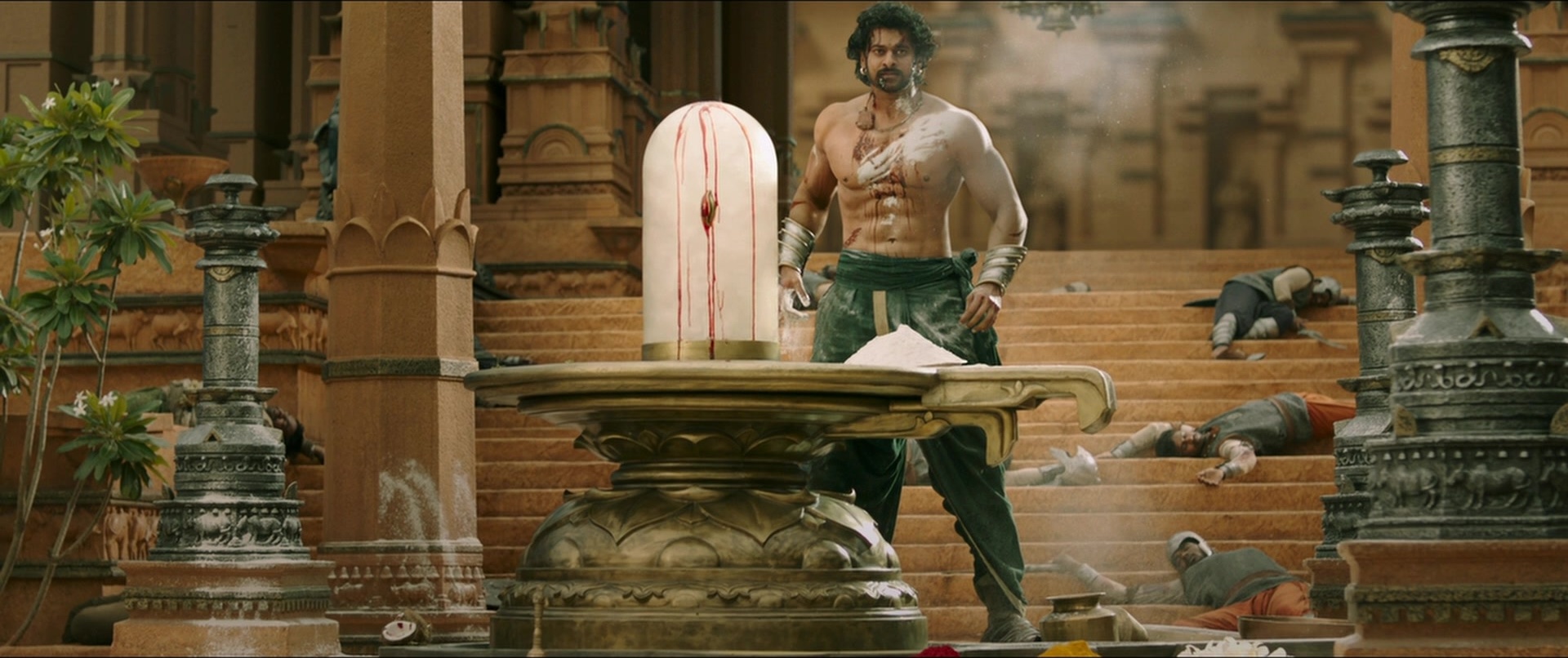 Bãhubali 2: The Conclusion (2017), wide, 2.38:1 — film still