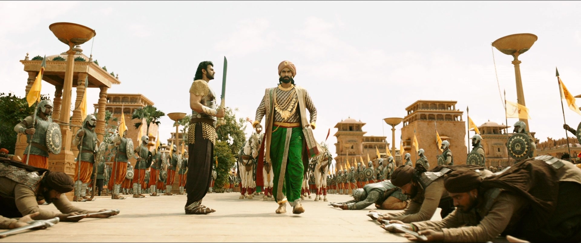 Bãhubali 2: The Conclusion (2017), wide, 2.38:1 — film still