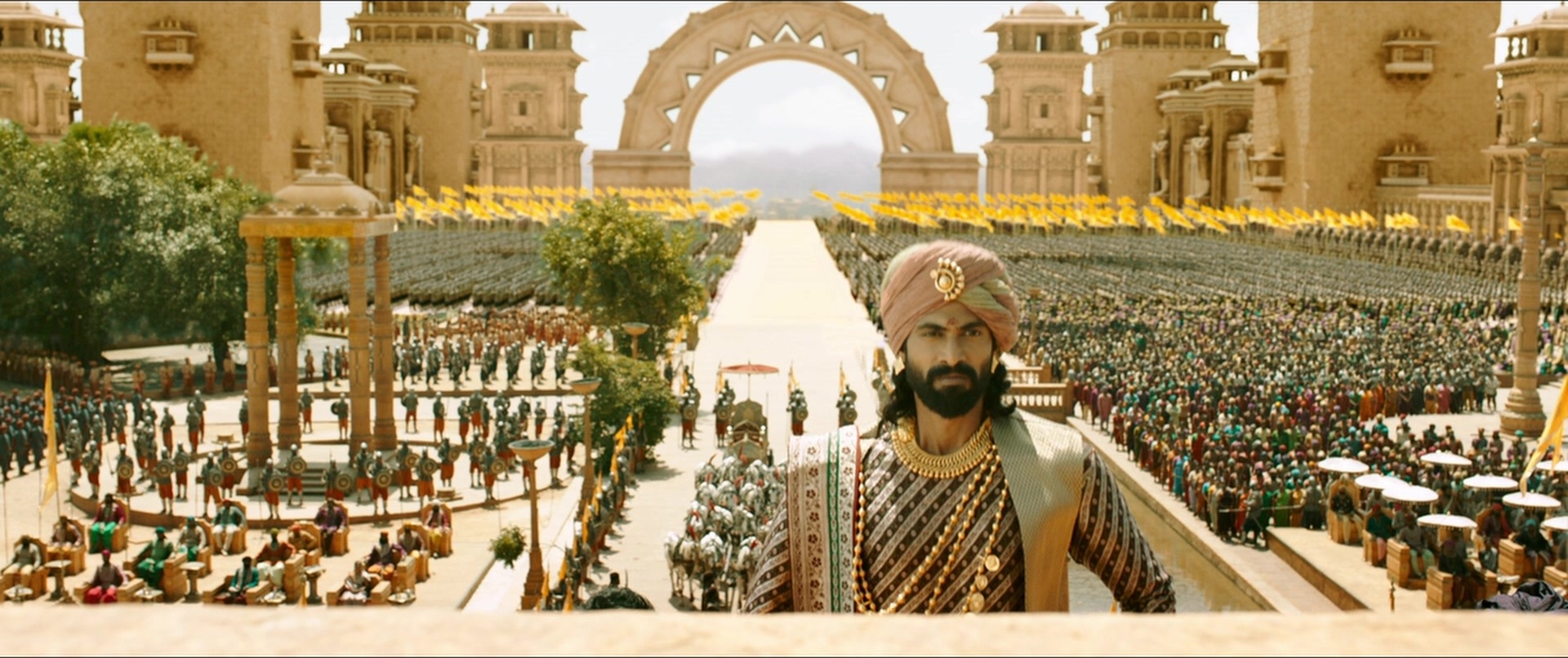 Bãhubali 2: The Conclusion (2017), wide, 2.38:1 — film still