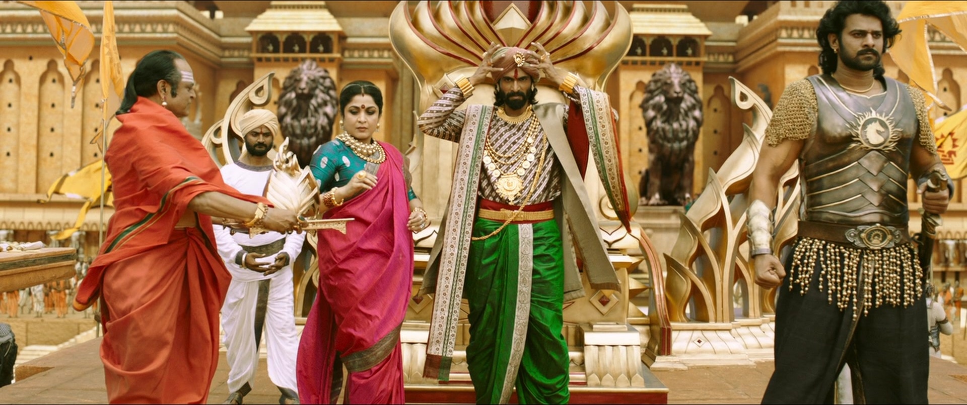 Bãhubali 2: The Conclusion (2017), wide, 2.38:1 — film still