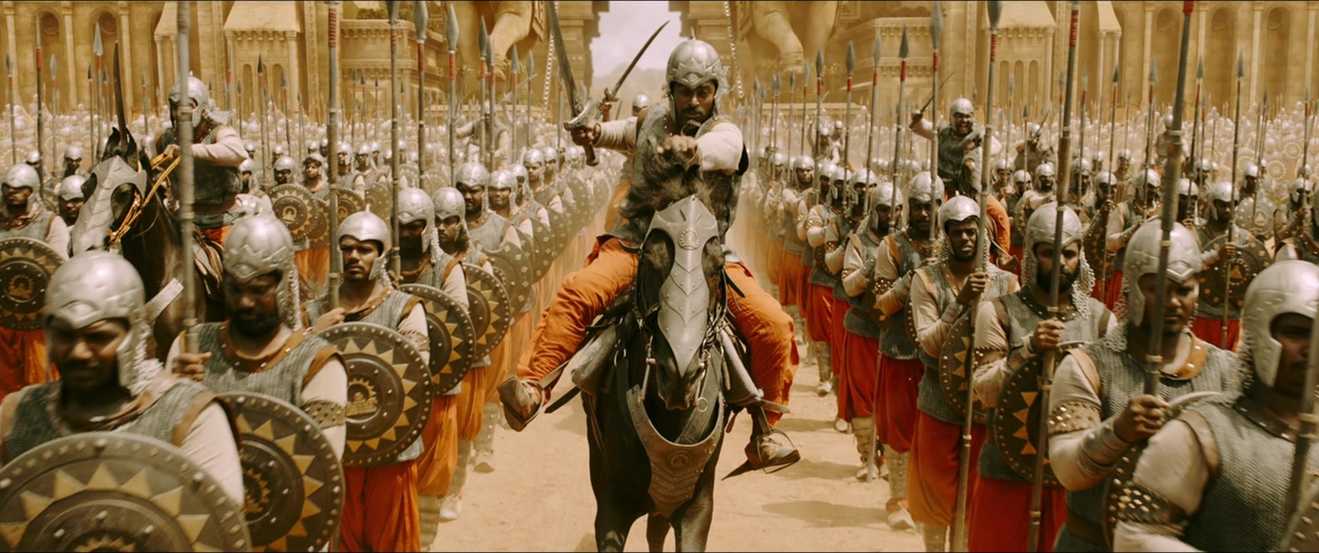 Bãhubali 2: The Conclusion (2017), wide, 2.38:1 — film still