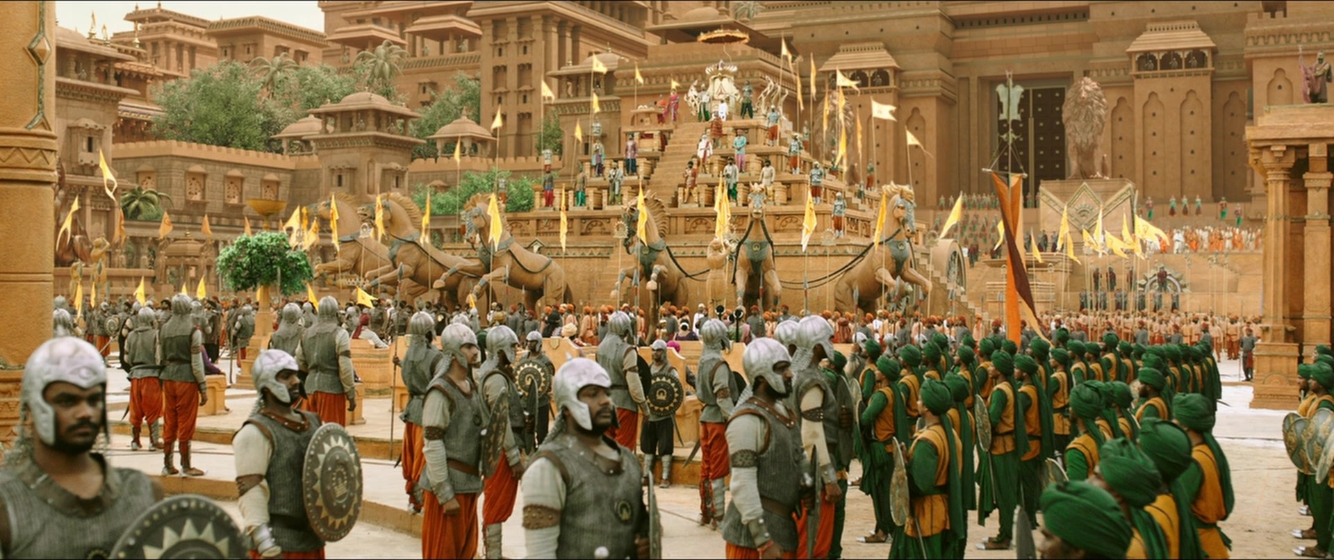 Bãhubali 2: The Conclusion (2017), wide, 2.38:1 — film still