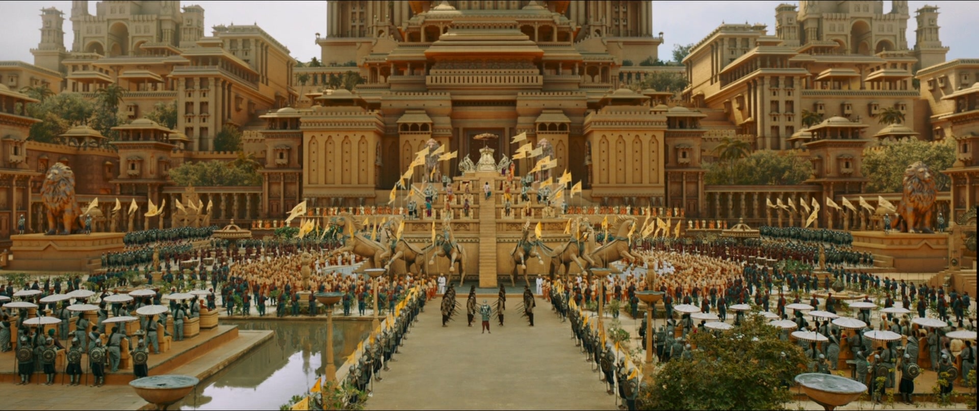 Bãhubali 2: The Conclusion (2017), wide, 2.38:1 — film still
