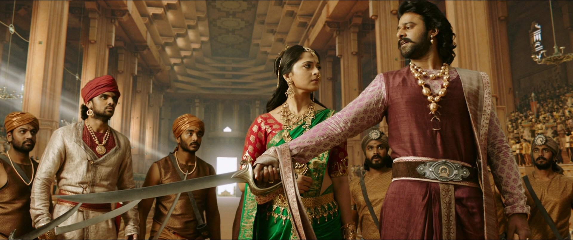 Bãhubali 2: The Conclusion (2017), wide, 2.38:1 — film still