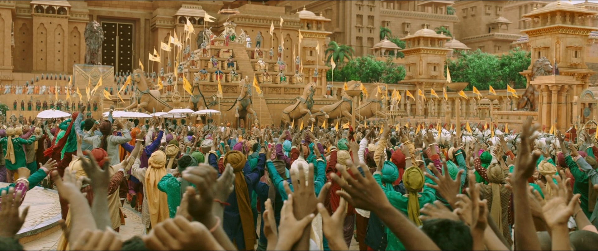 Bãhubali 2: The Conclusion (2017), wide, 2.38:1 — film still