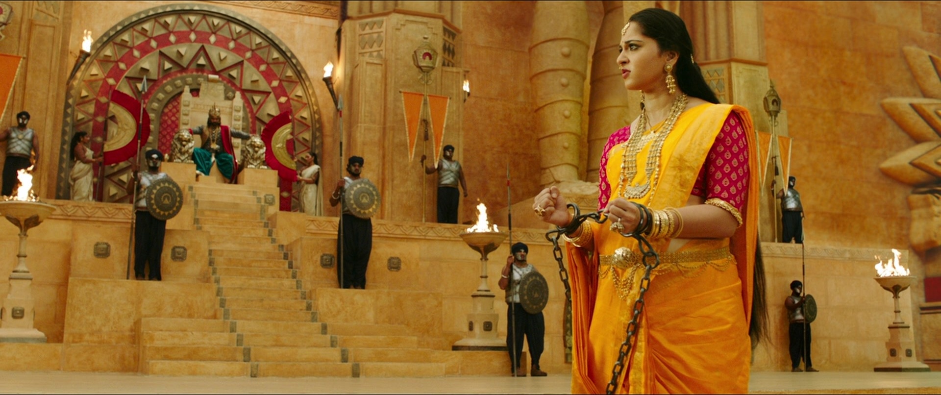 Bãhubali 2: The Conclusion (2017), wide, 2.38:1 — film still