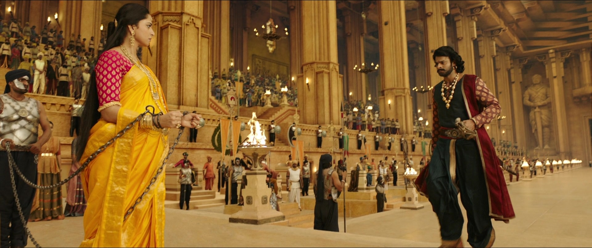 Bãhubali 2: The Conclusion (2017), wide, 2.38:1 — film still