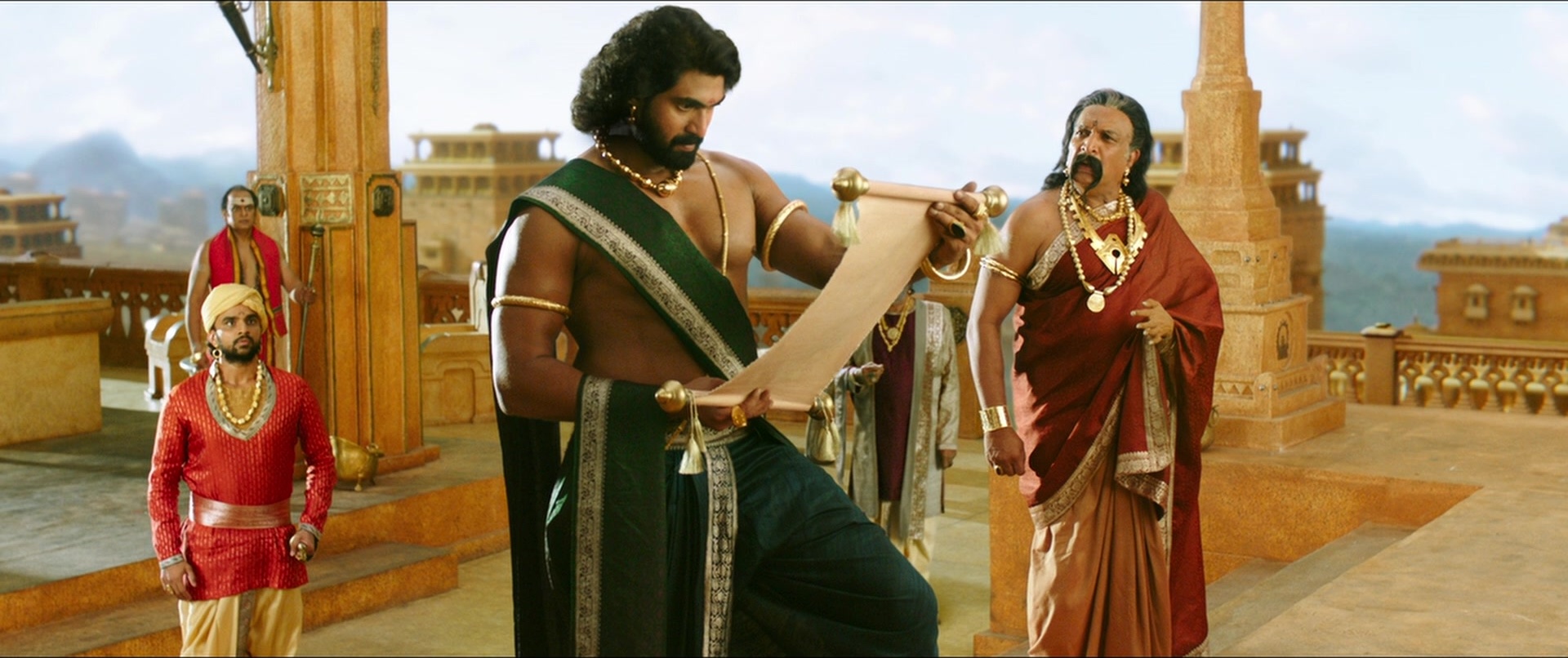 Bãhubali 2: The Conclusion (2017), wide, 2.38:1 — film still