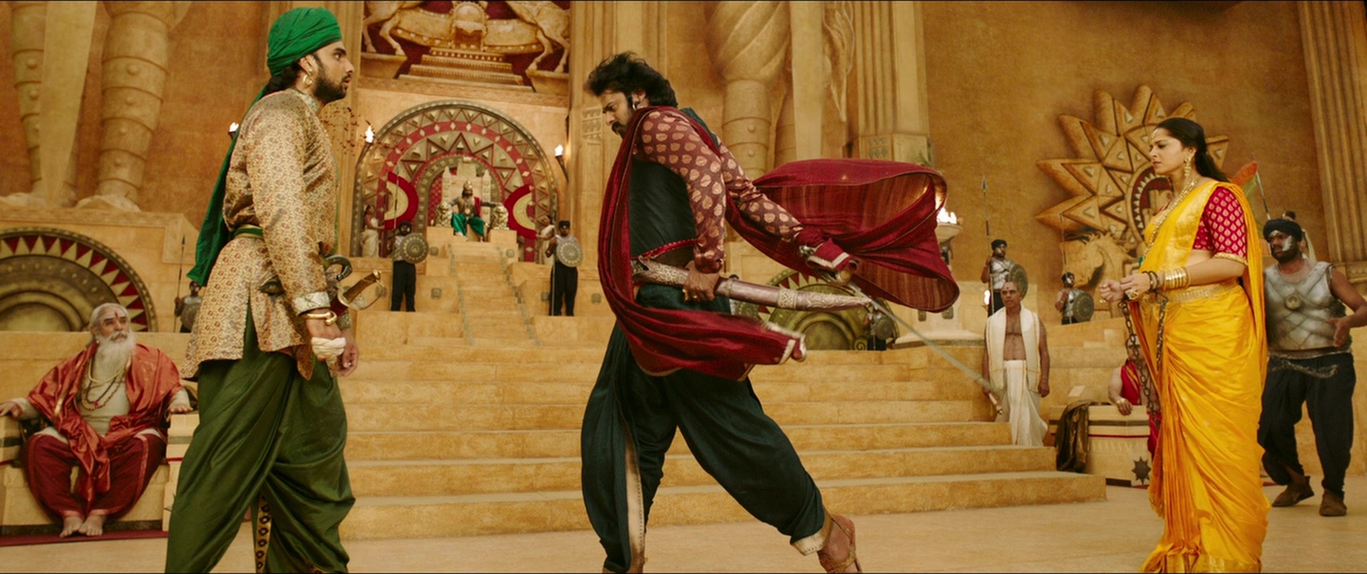 Bãhubali 2: The Conclusion (2017), wide, 2.38:1 — film still