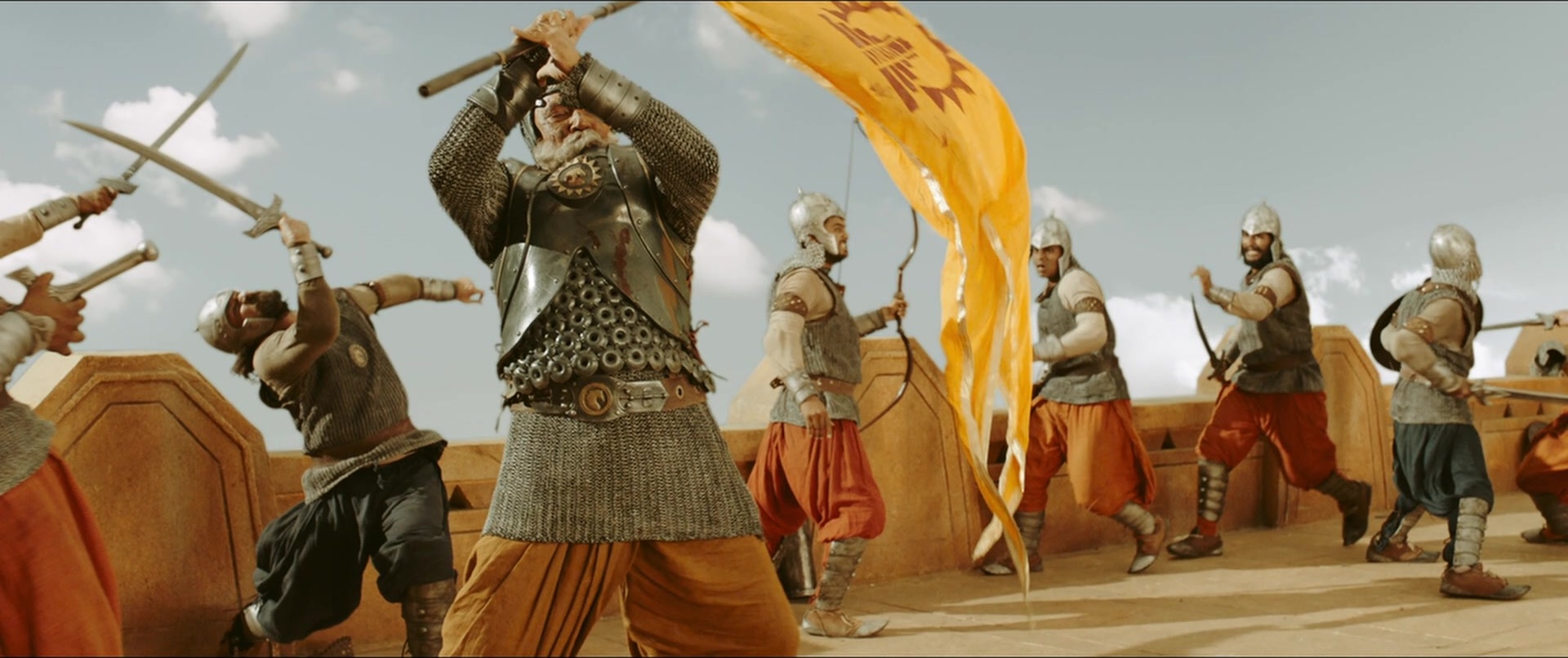 Bãhubali 2: The Conclusion (2017), wide, 2.38:1 — film still