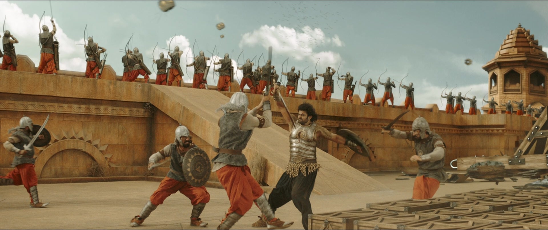 Bãhubali 2: The Conclusion (2017), wide, 2.38:1 — film still