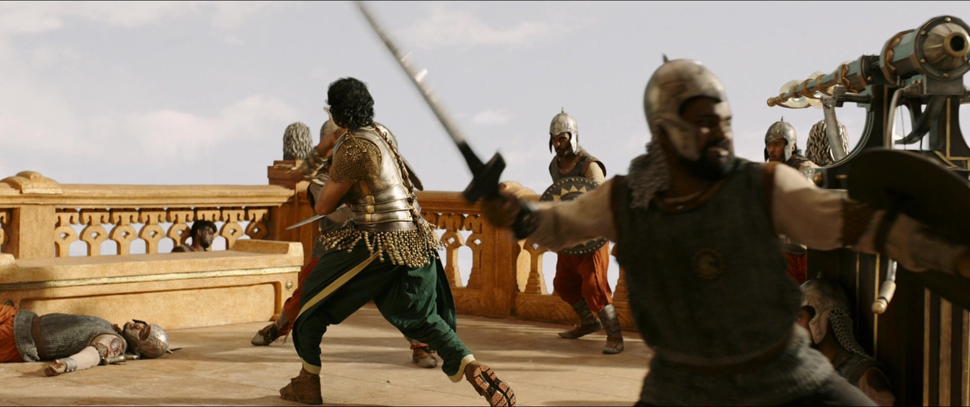 Bãhubali 2: The Conclusion (2017), wide, 2.38:1 — film still