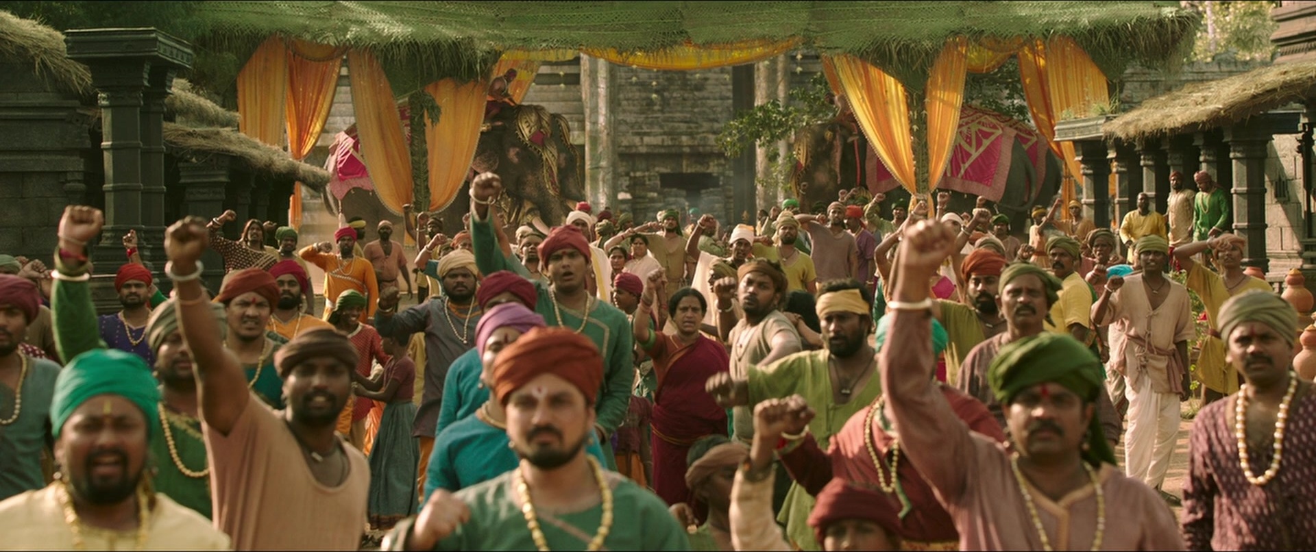 Bãhubali 2: The Conclusion (2017), wide, 2.38:1 — film still