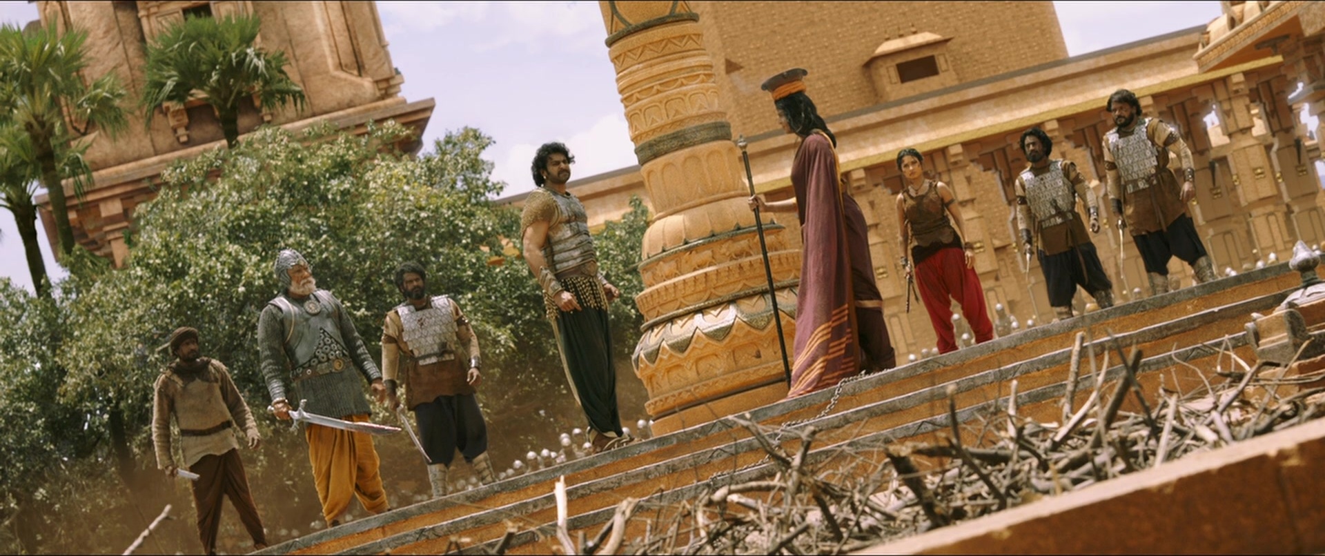 Bãhubali 2: The Conclusion (2017), wide, 2.38:1 — film still