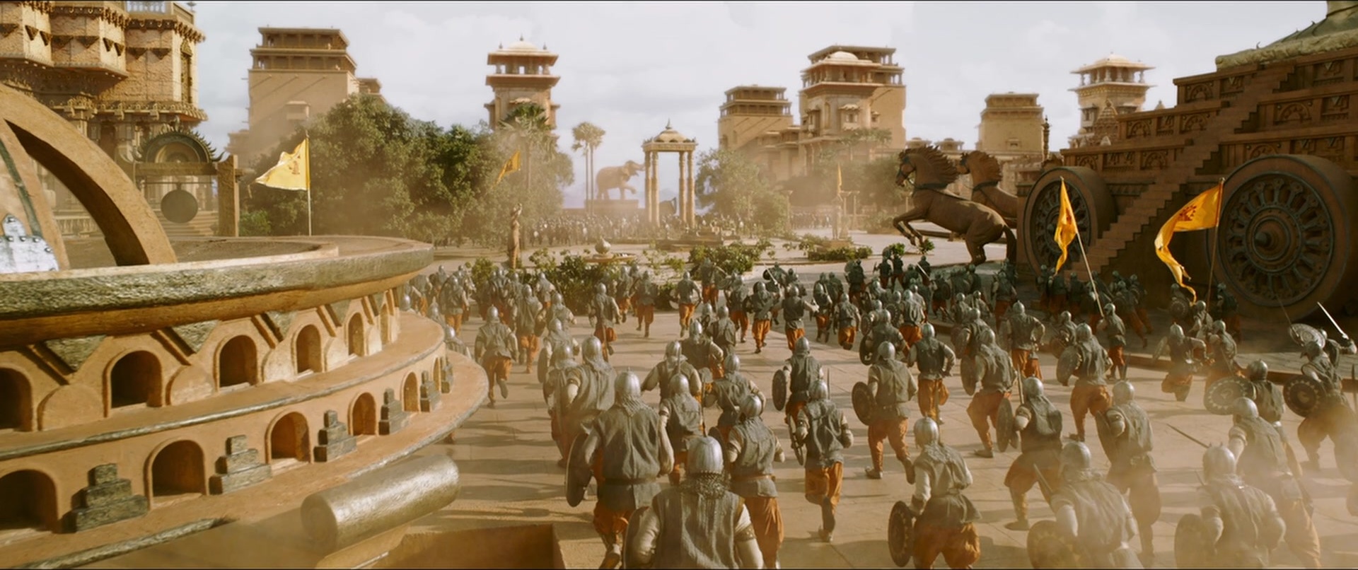 Bãhubali 2: The Conclusion (2017), wide, 2.38:1 — film still