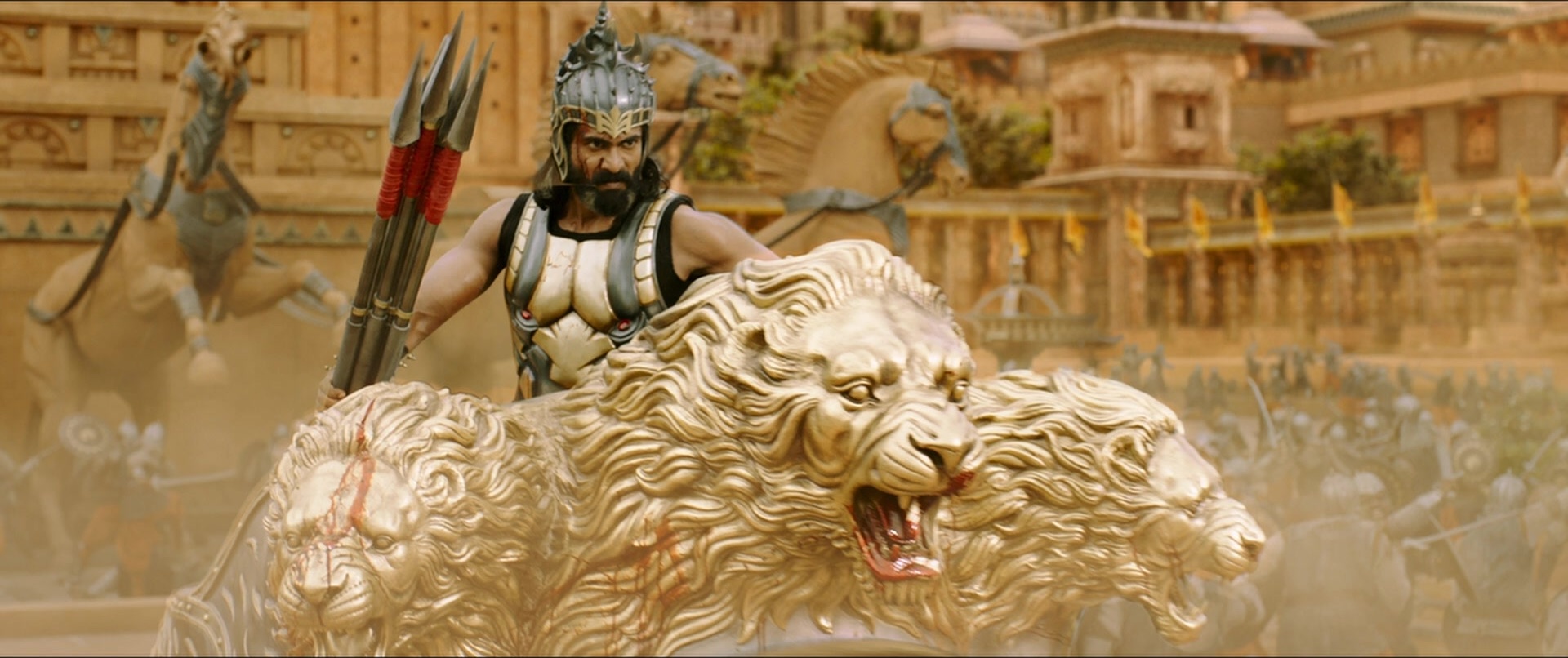 Bãhubali 2: The Conclusion (2017), wide, 2.38:1 — film still