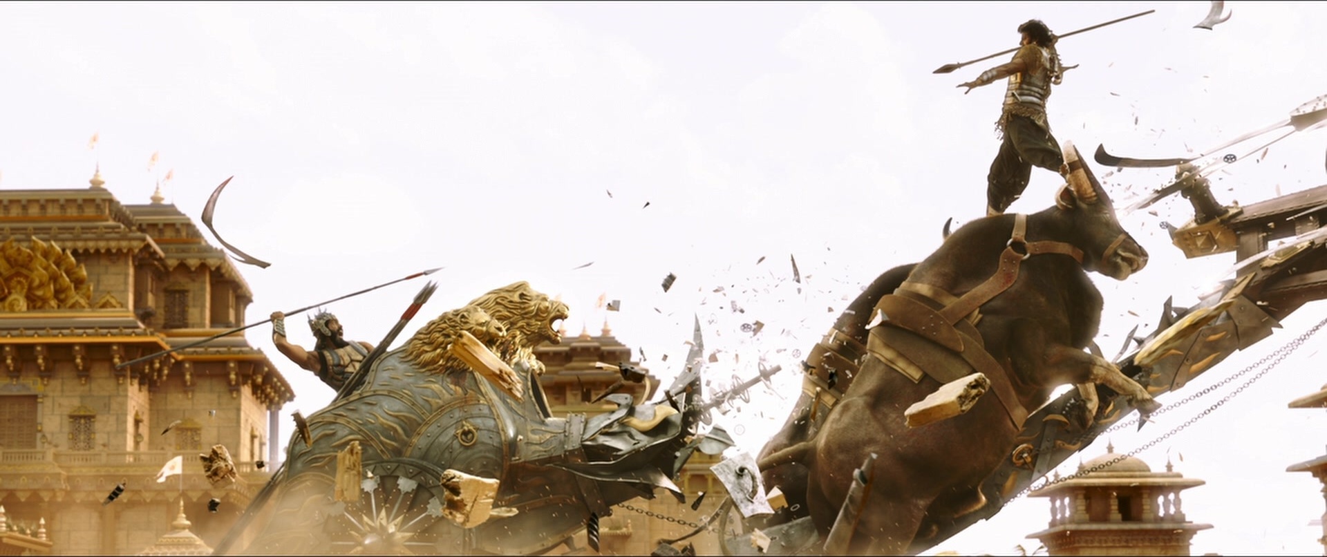 Bãhubali 2: The Conclusion (2017), wide, 2.38:1 — film still
