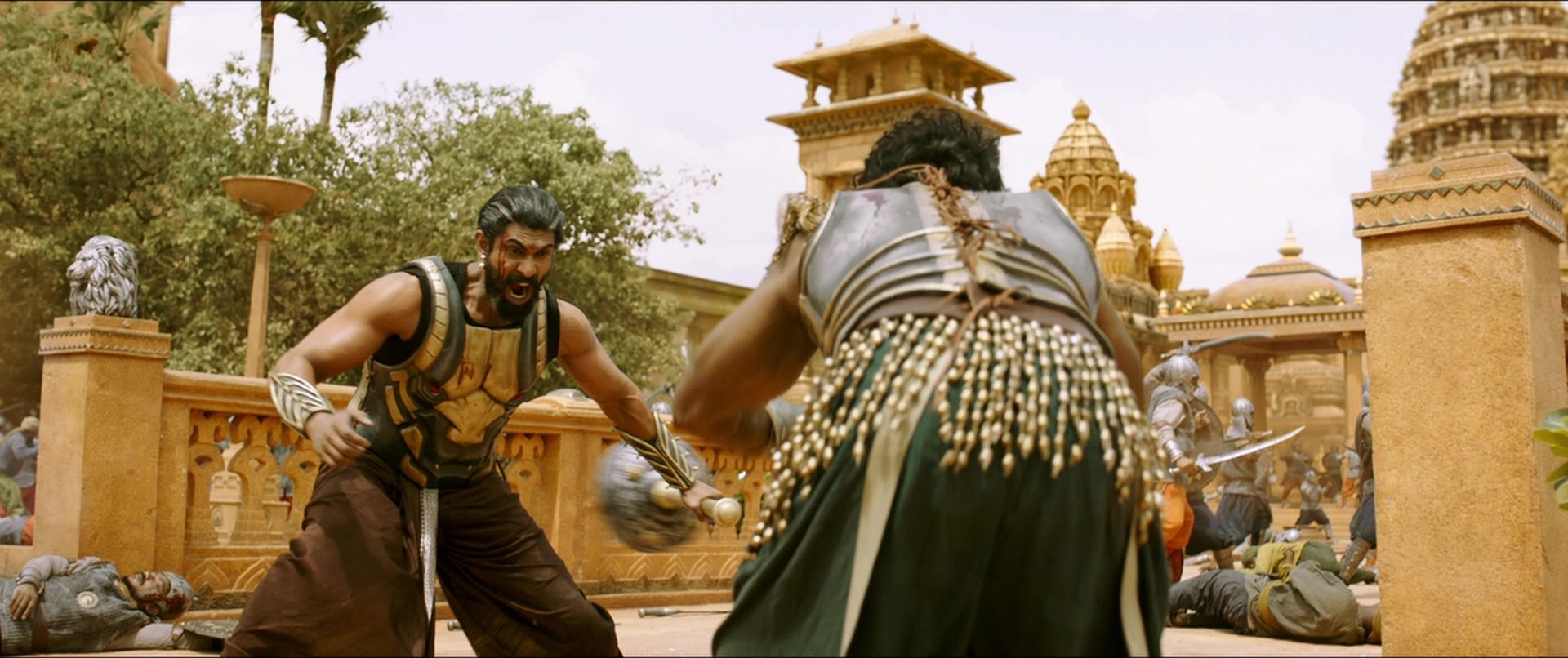 Bãhubali 2: The Conclusion (2017), wide, 2.38:1 — film still