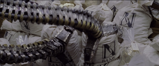 Wide shot frame from Spider-Man 2 — animal, pipe