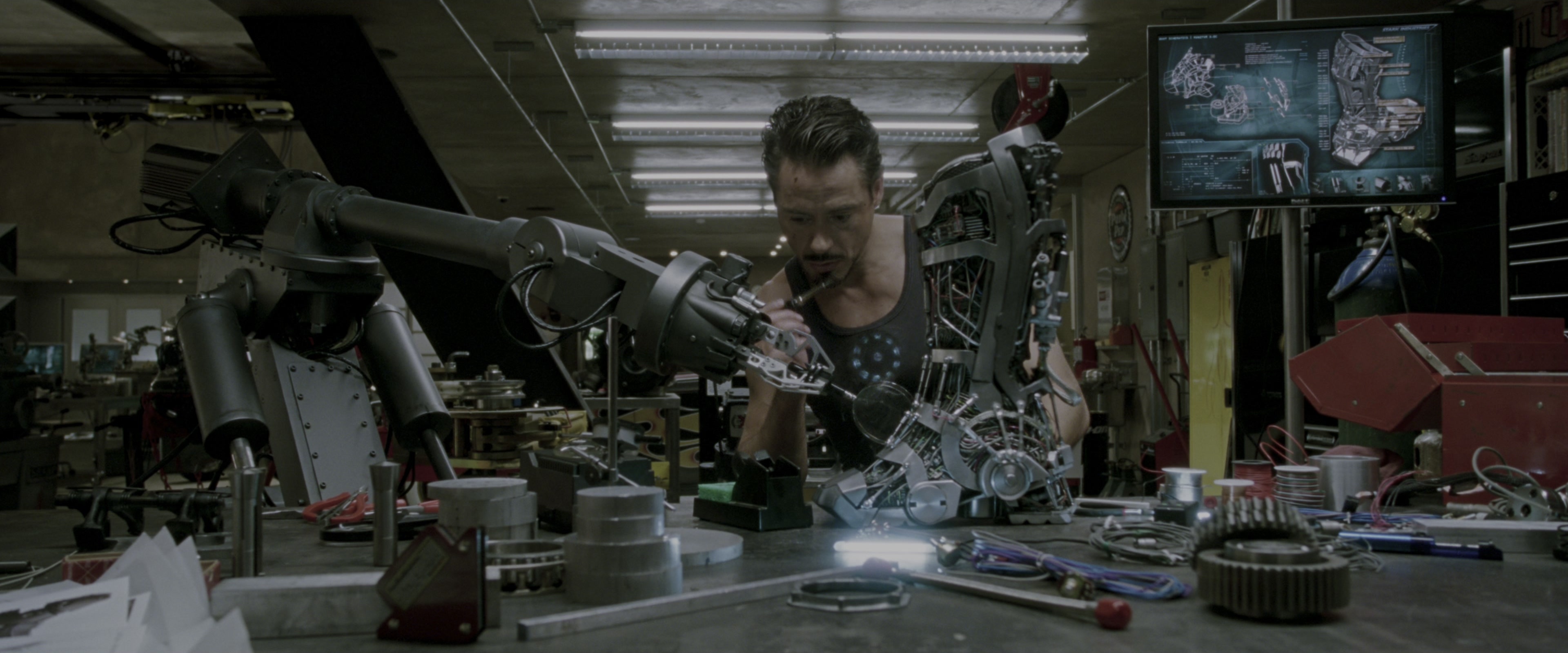 Iron Man (2008), wide, 2.40:1 — film still