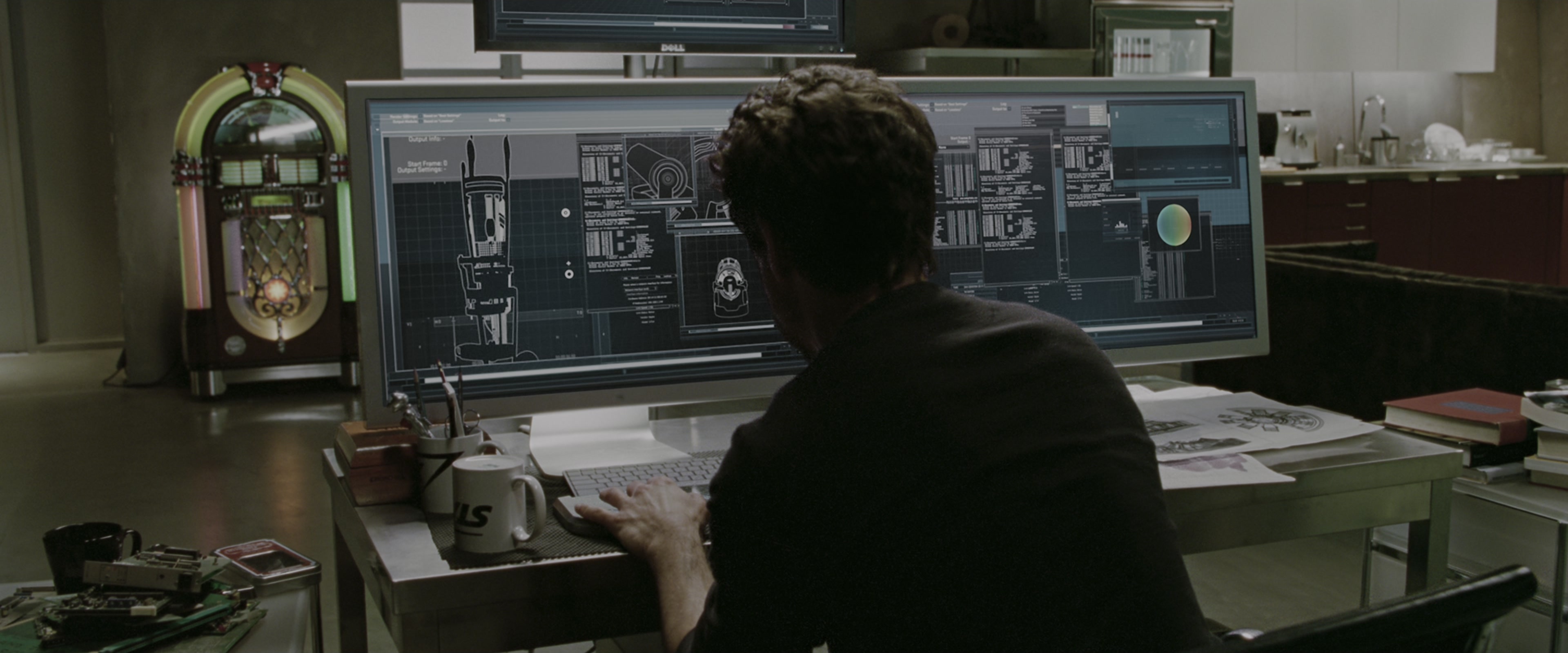 Iron Man (2008), wide, 2.40:1 — film still