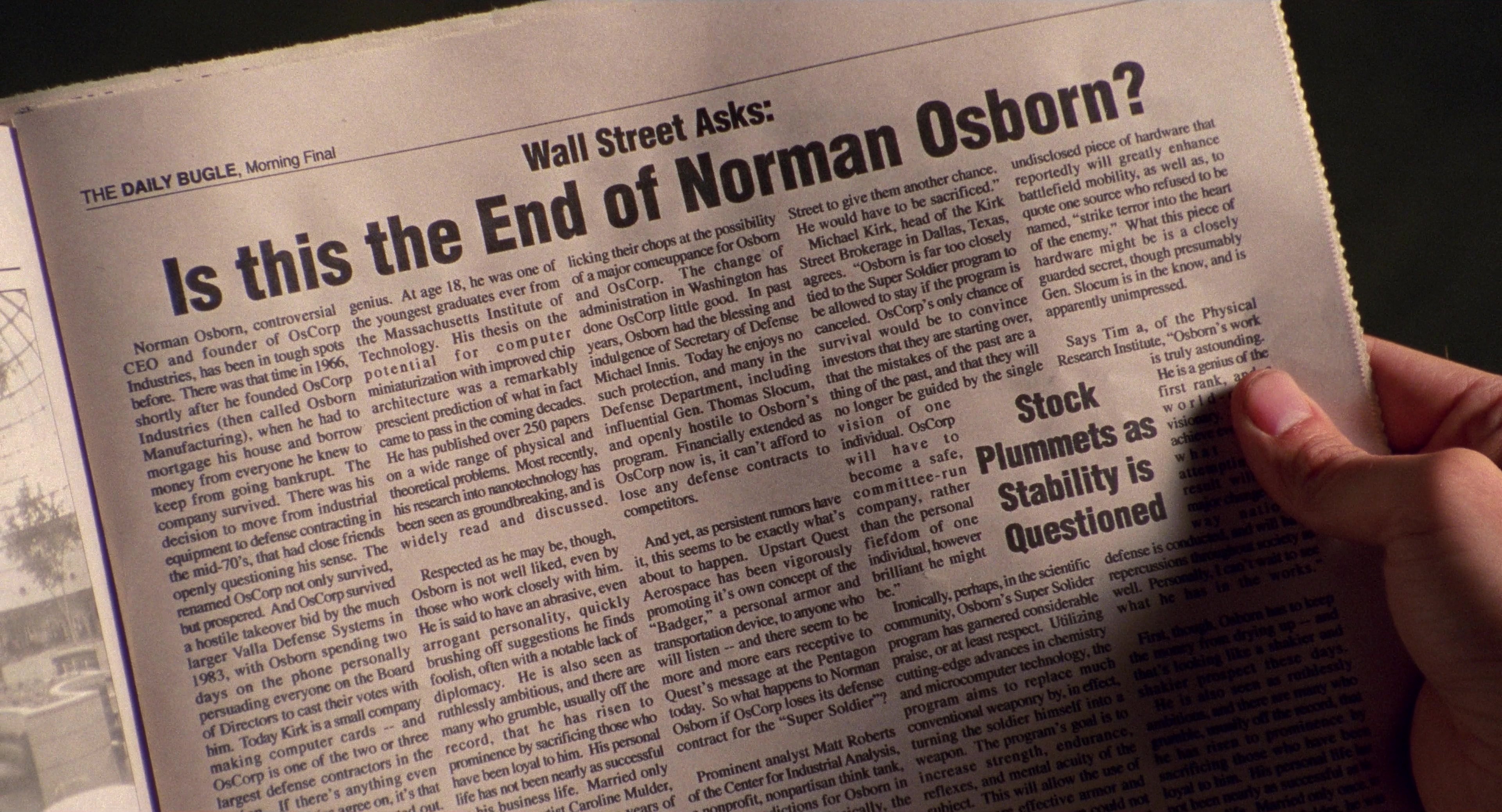 Spider-Man (2002), wide, 1.85:1 — film still