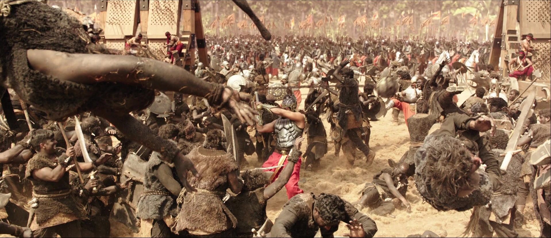 Bãhubali: The Beginning (2015), wide, 2.32:1 — film still