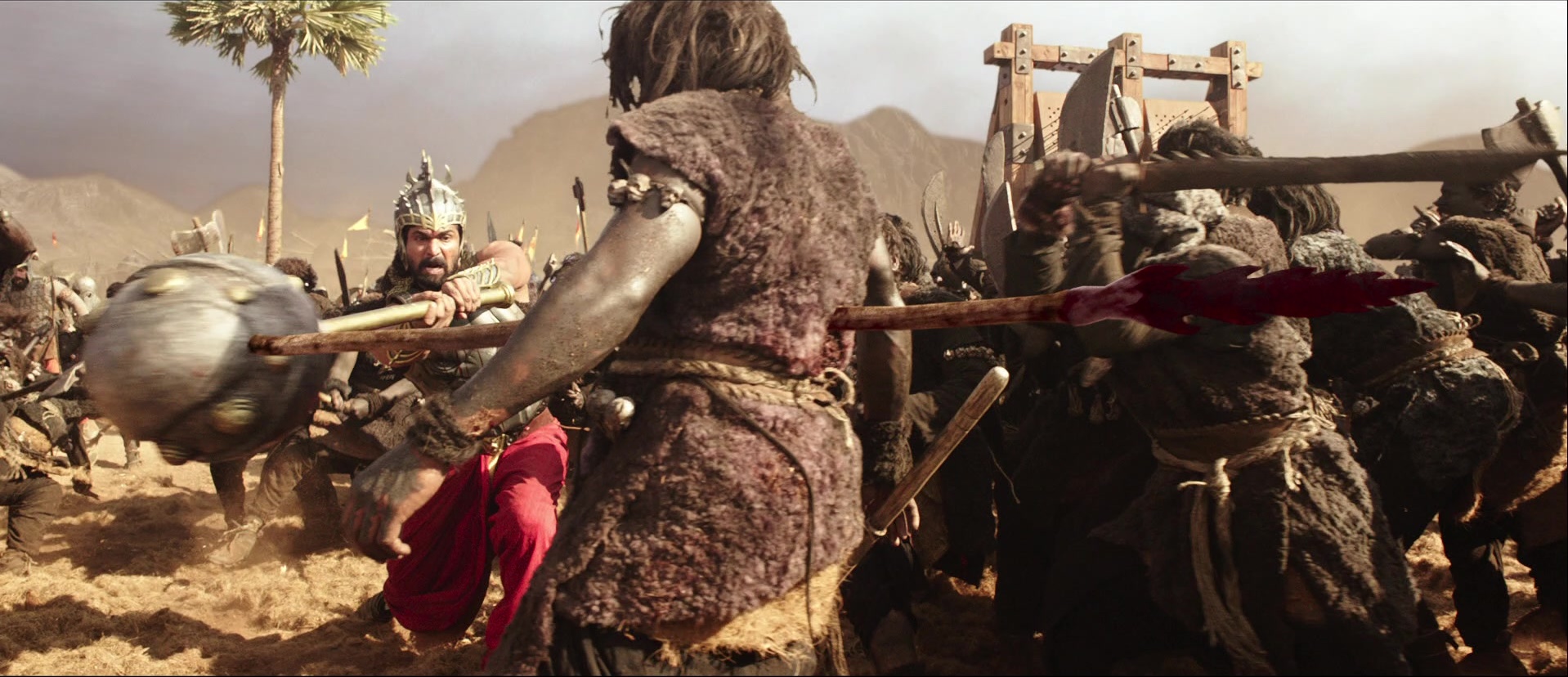 Bãhubali: The Beginning (2015), wide, 2.32:1 — film still