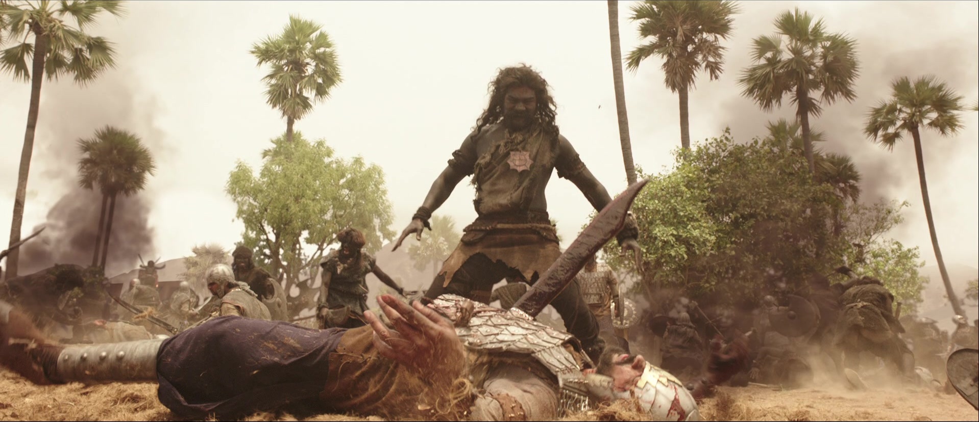 Bãhubali: The Beginning (2015), wide, 2.32:1 — film still